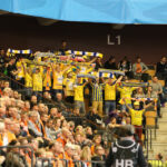 11.02.2016 Krisianstad. IFK-VTK. Pierwsza część meczu. Kibice Vive / Stanisław Blinstrub / Radio Kielce