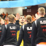 11.02.2016 Krisianstad. IFK-VTK. Pierwsza część meczu. Michał Jurecki / Stanisław Blinstrub / Radio Kielce