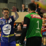 11.02.2016 Krisianstad. IFK-VTK. Pierwsza część meczu. Tobias Reichman / Stanisław Blinstrub / Radio Kielce