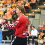 11.02.2016 Krisianstad. IFK-VTK. Druga połowa meczu. Leo Larsson / Stanisław Blinstrub / Radio Kielce