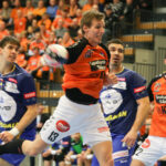 11.02.2016 Krisianstad. IFK-VTK. Pierwsza część meczu. Olafur Andreas Gudmundsson / Stanisław Blinstrub / Radio Kielce