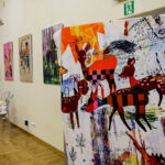 5.2.2016 Oblęgorek. Muzeum Henryka Sienkiewicza. Wystawa tkanin Jaśminy Parkity / Wojciech Habdas / Radio Kielce