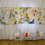 5.2.2016 Oblęgorek. Muzeum Henryka Sienkiewicza. Wystawa tkanin Jaśminy Parkity / Wojciech Habdas / Radio Kielce