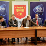 10.2.2016 Kielce. Konferencja dotycząca organizacji Mistrzostw Europy U-21 w Piłce Nożnej 2017 m.in. w Kielcach / Wojciech Habdas / Radio Kielce