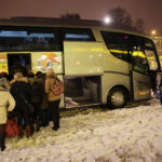 11.2.2016 Kielce. Handlowcy wyruszają na protest przed Sejmem / Wojciech Habdas / Radio Kielce