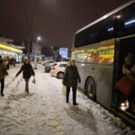 11.2.2016 Kielce. Handlowcy wyruszają na protest przed Sejmem / Wojciech Habdas / Radio Kielce
