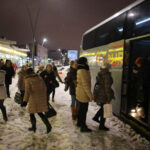 11.2.2016 Kielce. Handlowcy wyruszają na protest przed Sejmem / Wojciech Habdas / Radio Kielce