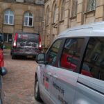 04.03.2016. Samochody Radia Kielce rozwoziły arkusze próbnej matury / Piotr Burda