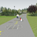 14.03.2016 Wizualizacja strefy zabaw na Skwerze Szarych Szeregów. Nawierzchnia / UM Kielce