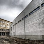 18.03.2016 Kielce. Budowa hali sportowej przy przy VII Liceum Ogólnokształcącym im. Józefa Piłsudskiego w Kielcach. / Jarosław Kubalski / Radio Kielce