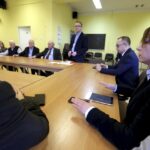 23.03.2016 Kielce. Spotkanie władz osiedli północnych, mieszkańców z przedstawicielem ZTM w sprawie komunikacji miejskiej. / Jarosław Kubalski / Radio Kielce