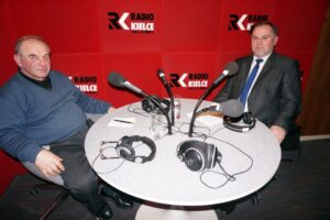 21.03.2016 Punkty Widzenia w studiu w Sandomierzu. Robert Ciśla i Marek Kwitek / Grażyna Szlęzak-Wójcik / Radio Kielce