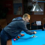 31.03.2016. Kadra bilardzistów trenuje w KCB przed mistrzostwami Europy / Marek Cender / Radio Kielce