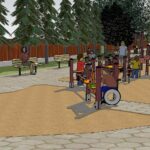 14.03.2016 Wizualizacja strefy zabaw na Skwerze Szarych Szeregów. Fabryka Piasku / UM Kielce