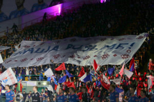 19.03.2016. 1/8 finału Ligi Mistrzów piłkarzy ręcznych: Mieszkow Brześć - Vive Tauron Kielce / Kamil Król / Radio Kielce