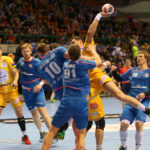 19.03.2016. 1/8 finału Ligi Mistrzów piłkarzy ręcznych: Mieszkow Brześć - Vive Tauron Kielce / Kamil Król / Radio Kielce