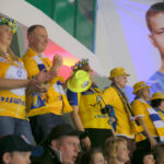 19.03.2016. 1/8 finału Ligi Mistrzów: Mieszkow Brześć - Vive Tauron Kielce. Kieleccy kibice / Kamil Król / Radio Kielce