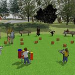 14.03.2016 Wizualizacja strefy zabaw na Skwerze Szarych Szeregów. Instrumenty / UM Kielce