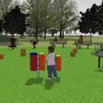 14.03.2016 Wizualizacja strefy zabaw na Skwerze Szarych Szeregów. Instrumenty / UM Kielce