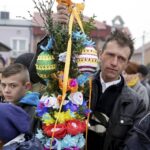 20.03.2016 Skalbmierz. Niedziela Palmowa. Palmy Wielkanocne. / Jarosław Kubalski / Radio Kielce