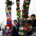 20.03.2016 Skalbmierz. Niedziela Palmowa. Palmy Wielkanocne. / Jarosław Kubalski / Radio Kielce