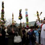 20.03.2016 Skalbmierz. Niedziela Palmowa. Palmy Wielkanocne. / Jarosław Kubalski / Radio Kielce
