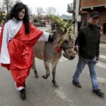 20.03.2016 Skalbmierz. Niedziela Palmowa. Palmy Wielkanocne. / Jarosław Kubalski / Radio Kielce