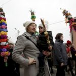 20.03.2016 Skalbmierz. Niedziela Palmowa. Palmy Wielkanocne. / Jarosław Kubalski / Radio Kielce