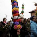 20.03.2016 Skalbmierz. Niedziela Palmowa. Palmy Wielkanocne. / Jarosław Kubalski / Radio Kielce