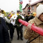 20.03.2016 Skalbmierz. Niedziela Palmowa. Palmy Wielkanocne. / Jarosław Kubalski / Radio Kielce
