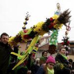 20.03.2016 Skalbmierz. Niedziela Palmowa. Palmy Wielkanocne. / Jarosław Kubalski / Radio Kielce