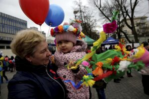 21.03.2016 Kielce. Happening " Obudź w sobie wiosnę". / Jarosław Kubalski / Radio Kielce