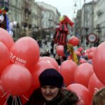 21.03.2016 Kielce. Happening " Obudź w sobie wiosnę". / Jarosław Kubalski / Radio Kielce