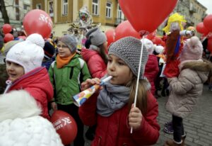 21.03.2016 Kielce. Happening " Obudź w sobie wiosnę". / Jarosław Kubalski / Radio Kielce