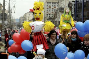 21.03.2016 Kielce. Happening " Obudź w sobie wiosnę". / Jarosław Kubalski / Radio Kielce