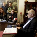 24.03.2016 Kielce. Rektor Politechniki Świętokrzyskiej Stanisław Adamczak podczas konferencji prasowej. / Jarosław Kubalski / Radio Kielce