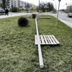 29.03.2016 Kielce. Porzucona stara sygnalizacja na skrzyżowaniu ulic Grunwaldzka i Jagiellońska. / Jarosław Kubalski / Radio Kielce