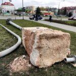 29.03.2016 Kielce. Porzucona stara sygnalizacja na skrzyżowaniu ulic Grunwaldzka i Jagiellońska. / Jarosław Kubalski / Radio Kielce