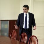 31.03.2016 Kielce. Rektor UJK Jacek Semaniak podczas konferencji prasowej po wyborach na stanowisko rektora. / Jarosław Kubalski / Radio Kielce