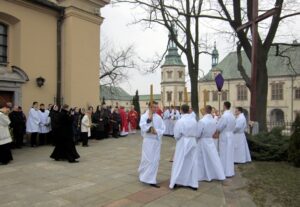 20.01.2016 Kielce. Niedziela Palmowa w Katedrze. / Robert Felczak / Radio Kielce