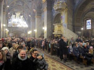 20.01.2016 Kielce. Niedziela Palmowa w Katedrze. / Robert Felczak / Radio Kielce