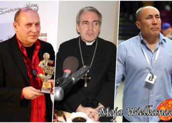 27.03.2016 Moja Wielkanoc. Włodek Pawlik, bp Krzysztof Nitkiewicz, Tałant Dujszebajev / Radio Kielce