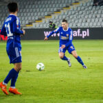 18.03.2016 Kielce. Korona Kielce - Piast Gliwice. Mateusz Mak / Stanisław Blinstrub / Radio Kielce