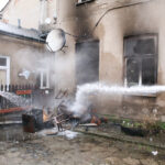 01.03.2016 Kielce. Pożar mieszkania w kamienicy przy Słowackiego / Radio Kielce