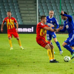 18.03.2016 Kielce. Korona Kielce - Piast Gliwice. Vladimir Jovanovic / Stanisław Blinstrub / Radio Kielce