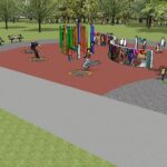 14.03.2016 Wizualizacja strefy zabaw na Skwerze Szarych Szeregów. Ścianka / UM Kielce