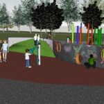 14.03.2016 Wizualizacja strefy zabaw na Skwerze Szarych Szeregów. Ścianka / UM Kielce