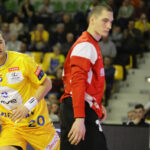 1.3.2016 Kielce. Mecz Vive Tauron - Śląsk Wrocław. Mariusz Jurkiewicz rozegrał we wtorek pierwszy mecz od czasu majowej kontuzji kolana. / Wojciech Habdas / Radio Kielce