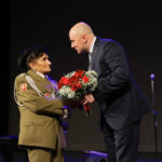 2.3.2016 Kielce.  Trzecie spotkanie edukacyjne "Pamięć bohaterom", połączone z wręczeniem nagród  zwycięzcom konkursu "Żołnierze wyklęci, pamięci zapomnianym bohaterom naszego regionu". Jadwiga Życińska ps. "Zośka" / Wojciech Habdas / Radio Kielce