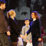 2.3.2016 Kielce.  Trzecie spotkanie edukacyjne "Pamięć bohaterom", połączone z wręczeniem nagród  zwycięzcom konkursu "Żołnierze wyklęci, pamięci zapomnianym bohaterom naszego regionu". / Wojciech Habdas / Radio Kielce